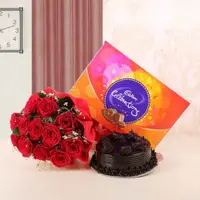 Nillavee cakes and pastries gift pack with chocolate cake